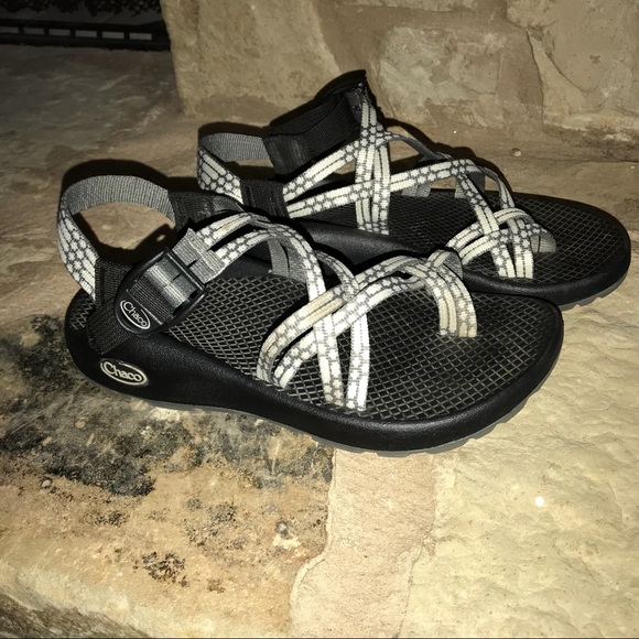 chacos grey and white